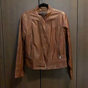 Brown pleather jacket